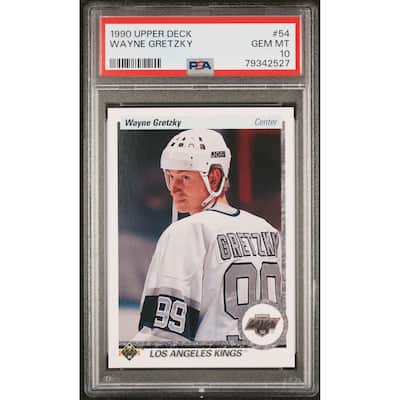 Wayne Gretzky 1990 Upper Deck Hockey Card #54 Graded PSA 10 - 8'6" x 11'6"