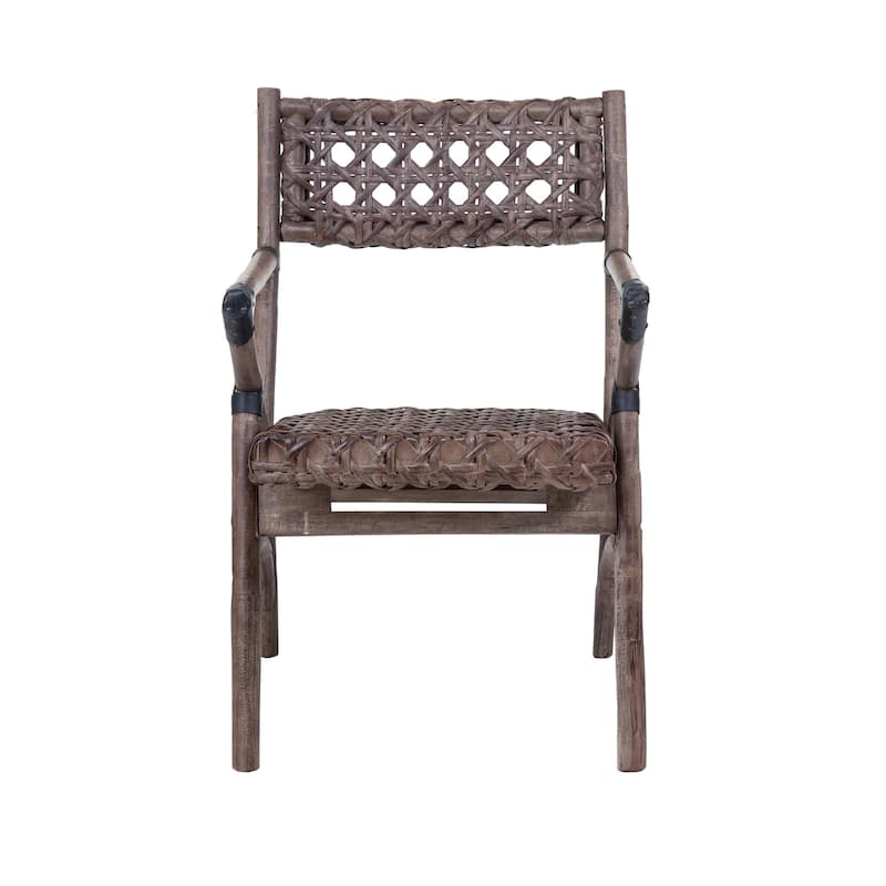 Natural Rattan Wood Handmade Armchair By by East at Main