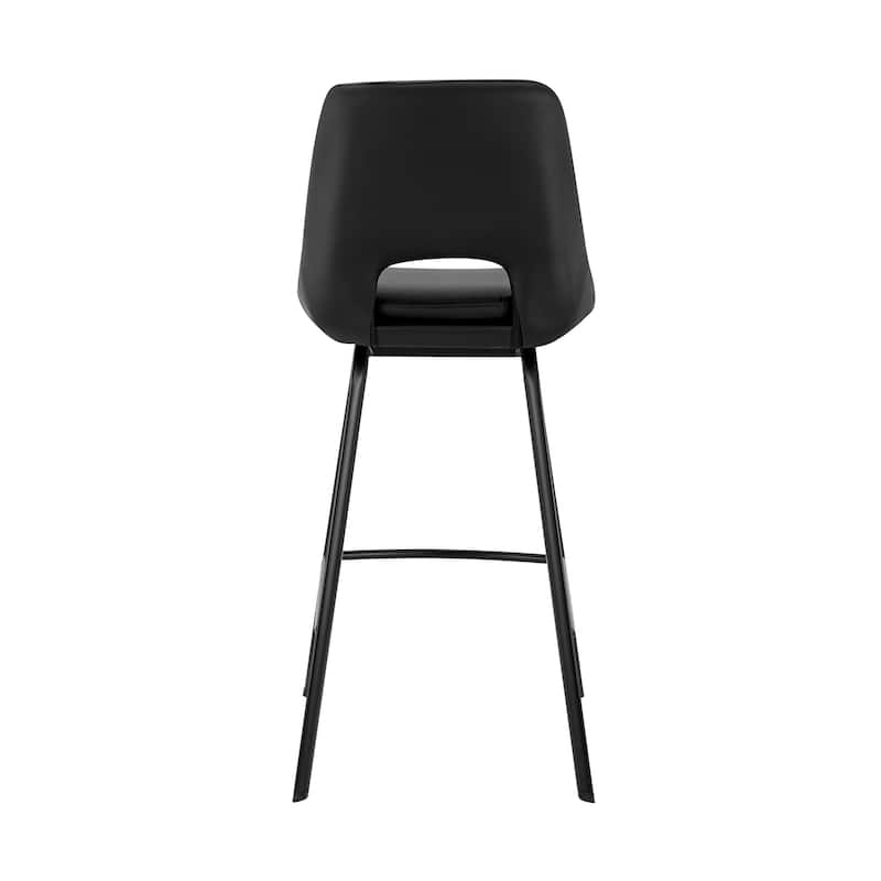 Carise Metal and Faux Leather Bar or Counter Swivel Stool