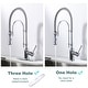 preview thumbnail 13 of 87, WOWOW Single Handle Gooseneck Pull Down Sprayer Kitchen Faucet