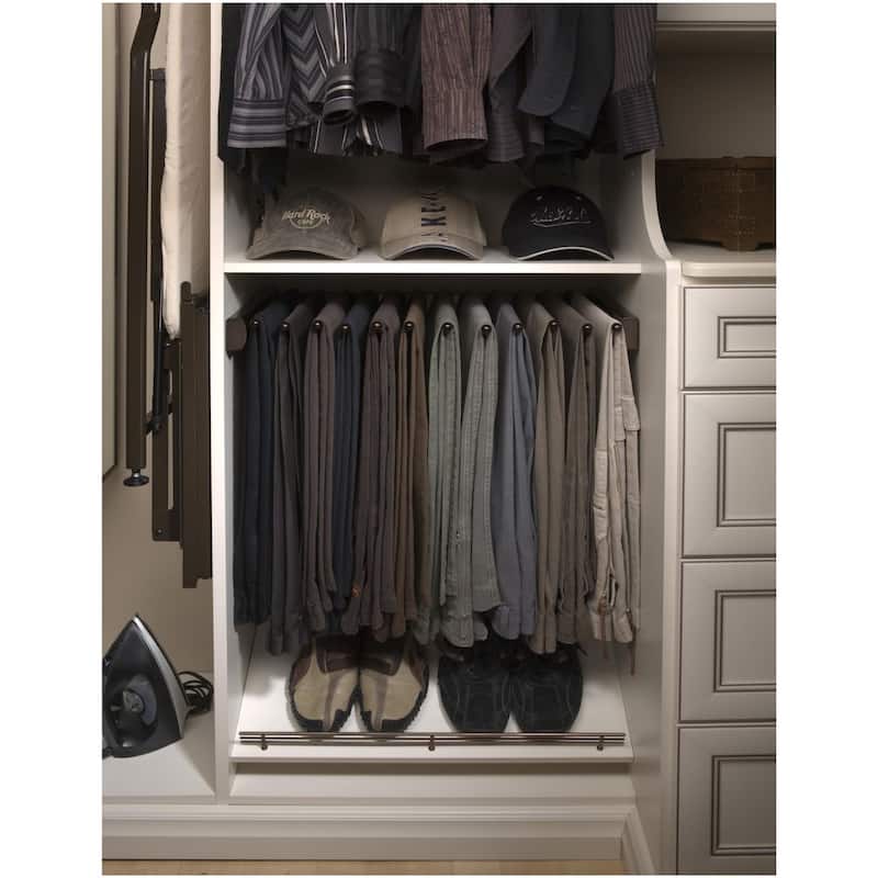 Rev-A-Shelf 30 Inch Pull Out Pant Rack with Soft Close