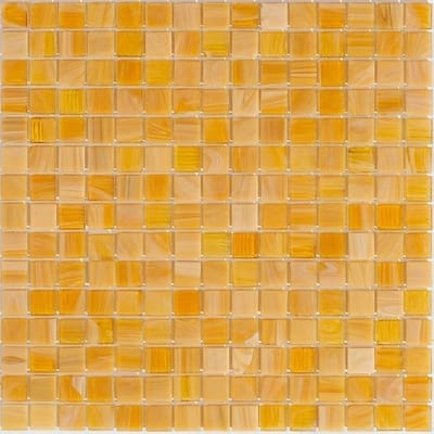 Apollo tile 12" x 12" Celestial Glossy Golden Yellow Glass Tile (20 sq ft/case) - 20 Pack