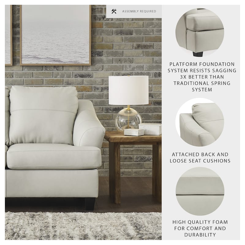 Signature Design by Ashley Genoa Loveseat - 65"W x 38"D x 40"H