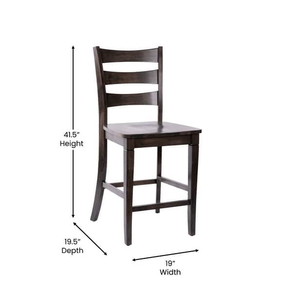 Ladderback Wooden Counter Height Stools With Footrest Bed Bath ladderback-wooden-counter-height-stools-with-footrest-bed-bath