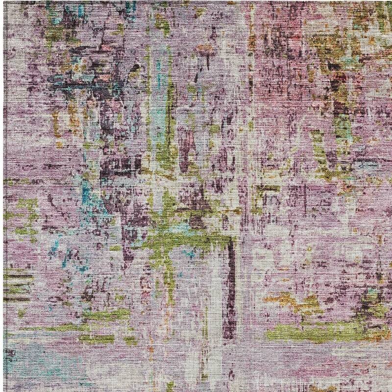 HomeRoots Abstract Transitional Rectangle Outdoor Rug