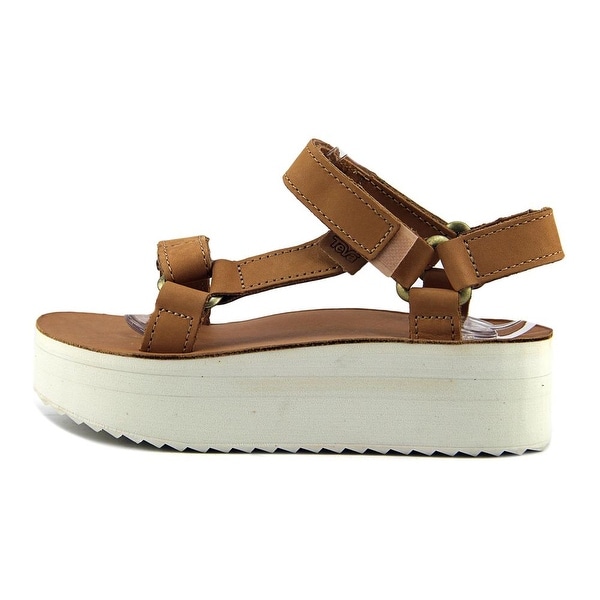 black leather tevas