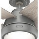 preview thumbnail 13 of 17, Hunter 52" Burroughs Ceiling Fan w/ LED Light Kit, Handheld Remote - Transitional, Industrial