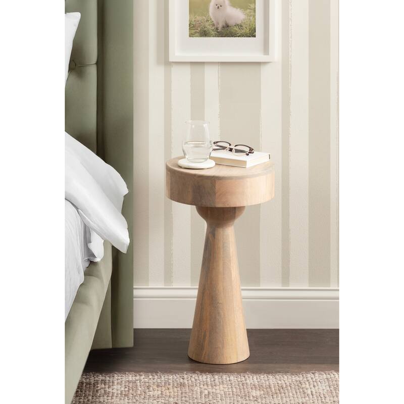 Kate and Laurel Solbrett Wood Drink Table
