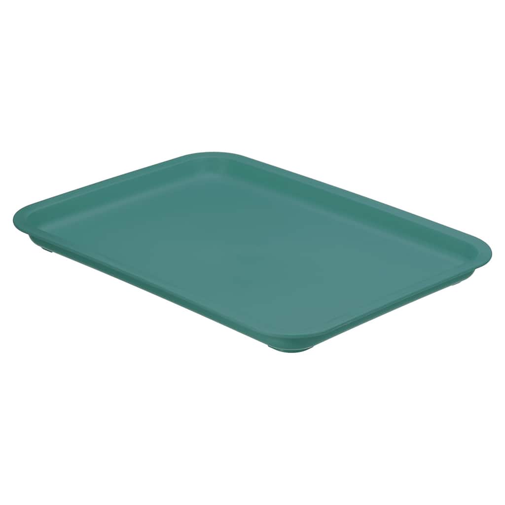 12x9" Fast Food Tray, Plastic Reusable Multi-Purpose Serving Tray Dark Blue - Dark Blue