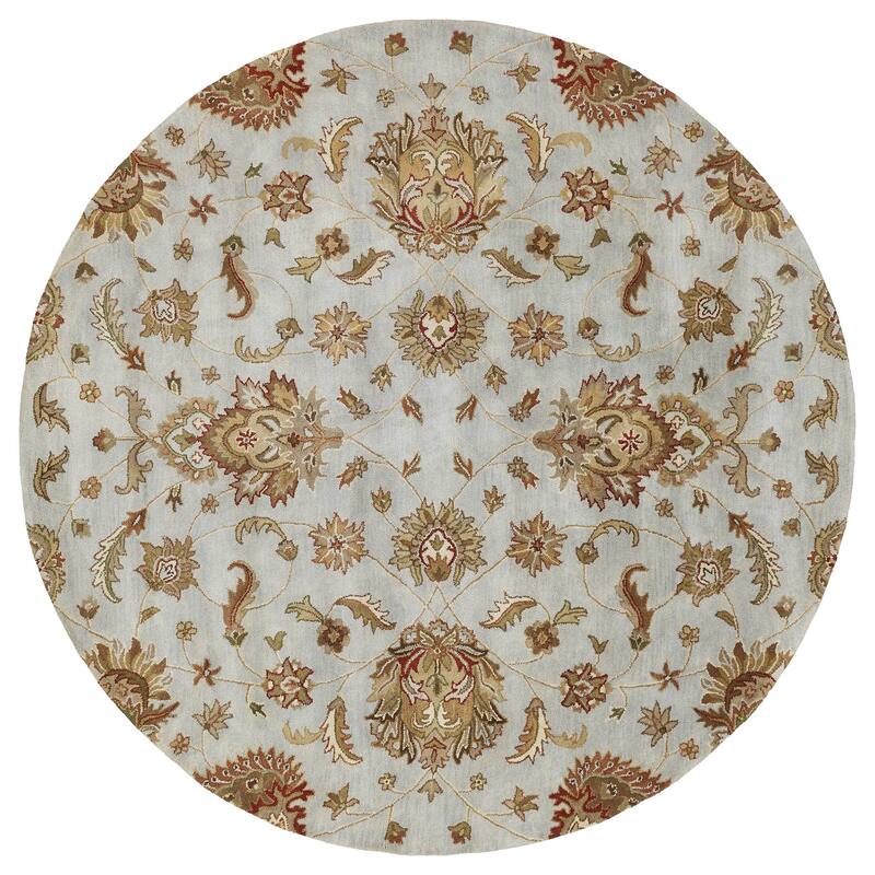Mystic Collection Indoor Area Rug - 9'9" x 9'9" Round - Pewter
