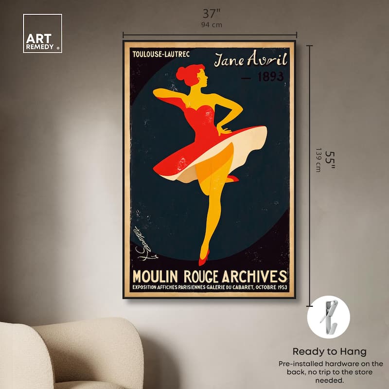Moulin Rouge Canvas by Art Remedy