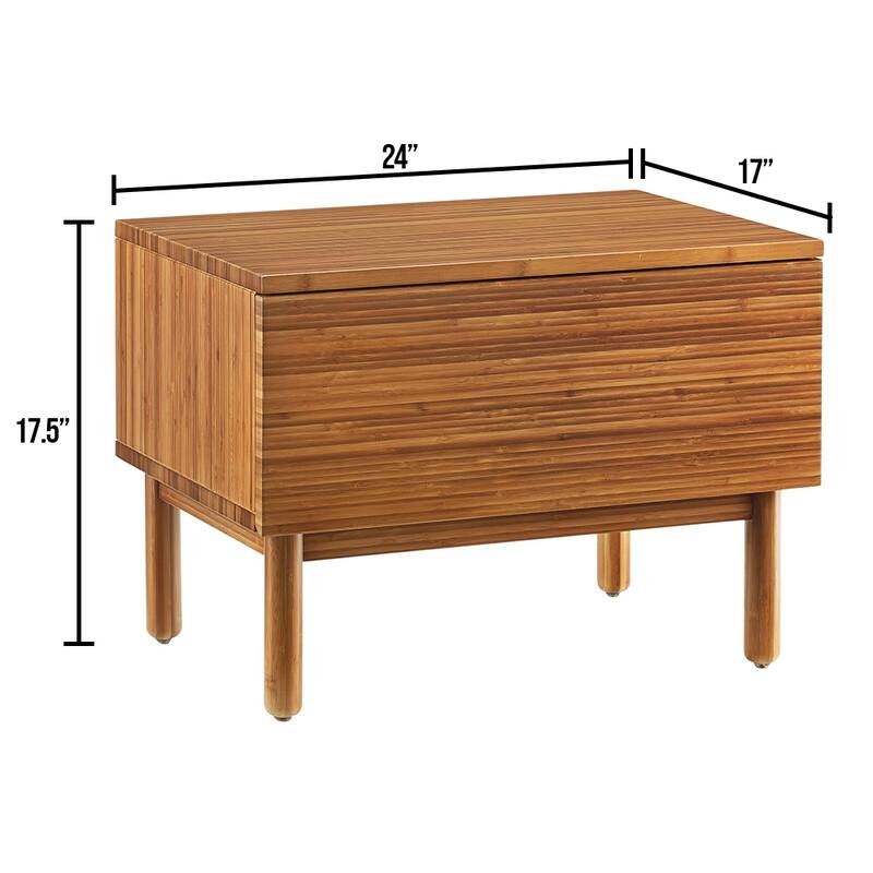 Hansen 1 Drawer Nightstand, Copper