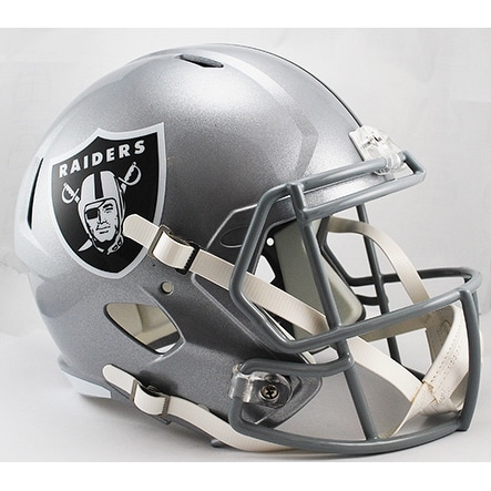 Oakland Raiders Riddell Full Size Deluxe Replica Speed Football Helmet