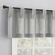 preview thumbnail 14 of 22, Archaeo Cotton Blend Button Tab Top Cafe Curtain Pair