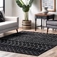 preview thumbnail 36 of 80, Nuloom Emmy Moroccan Trellis Area Rug 4' x 6' - Black and White - Runner