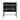 Hopper Studio Sophia 2-Drawer Nightstand in Matte Black with Textured Front, Oversized Pulls, and Sleek Black Metal Base
