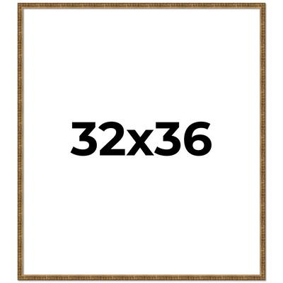 32x36 Frame Gold Picture Frame - Complete Modern Photo Frame Includes