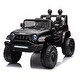 preview thumbnail 60 of 98, 12V Electric Ride-On Truck for Kids with Parental Remote, Safety Belt, and USB Music Player Black