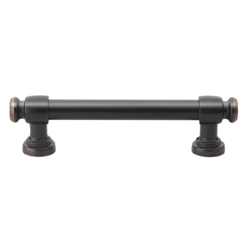 GlideRite 3.75-inch CC Oil Rubbed Bronze Modern Solid Steel European Cabinet Bar Pulls (Pack of 10 or 25)