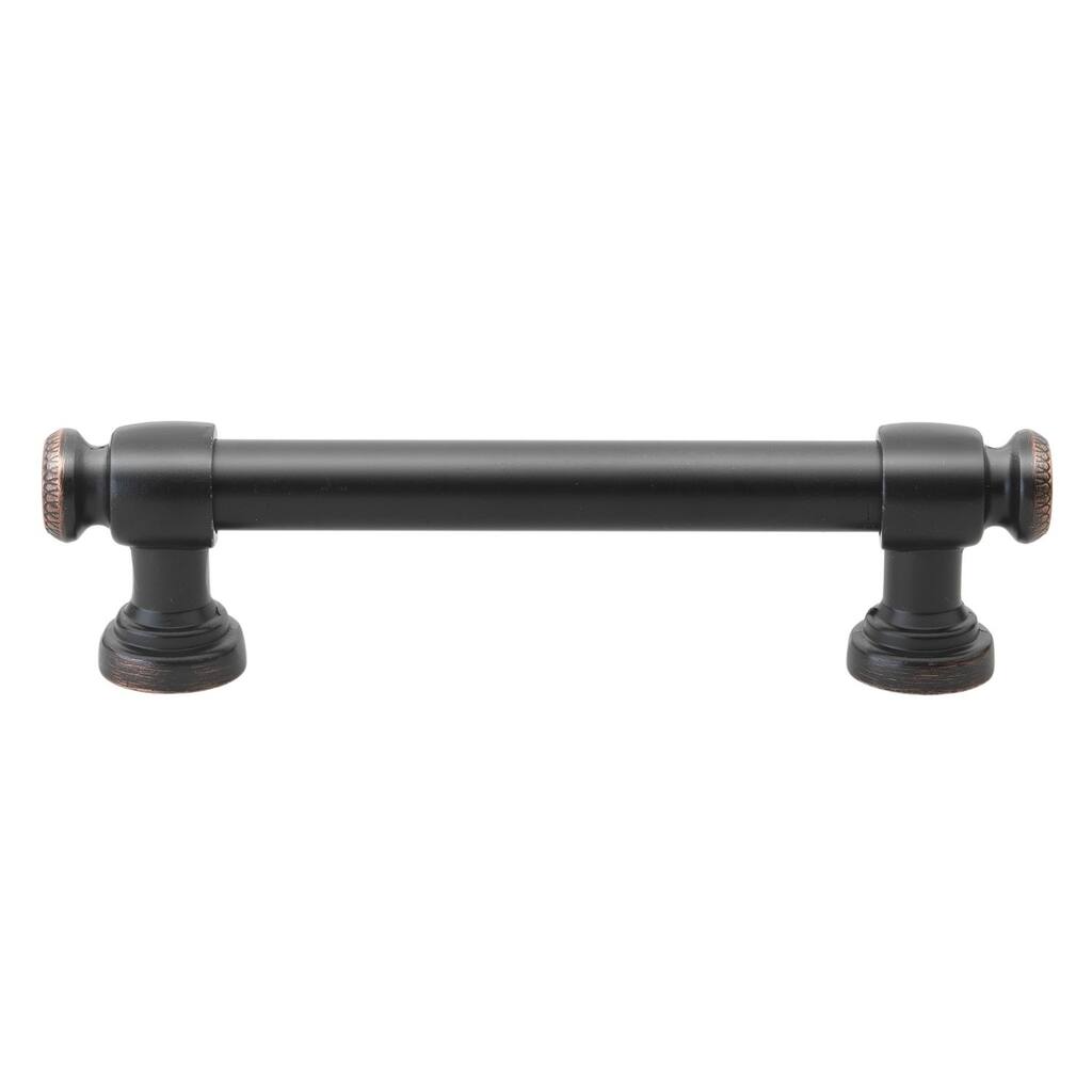 GlideRite 3.75-inch CC Oil Rubbed Bronze Modern Solid Steel European Cabinet Bar Pulls (Pack of 10 or 25)