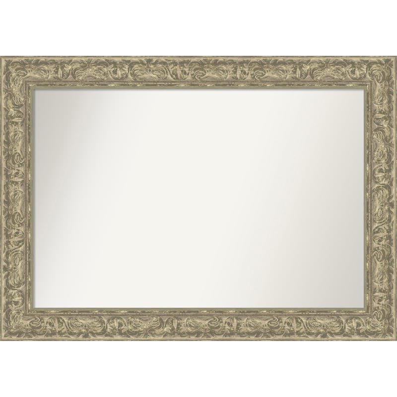 Luxe Non-Beveled Framed Bathroom Vanity Wall Mirror