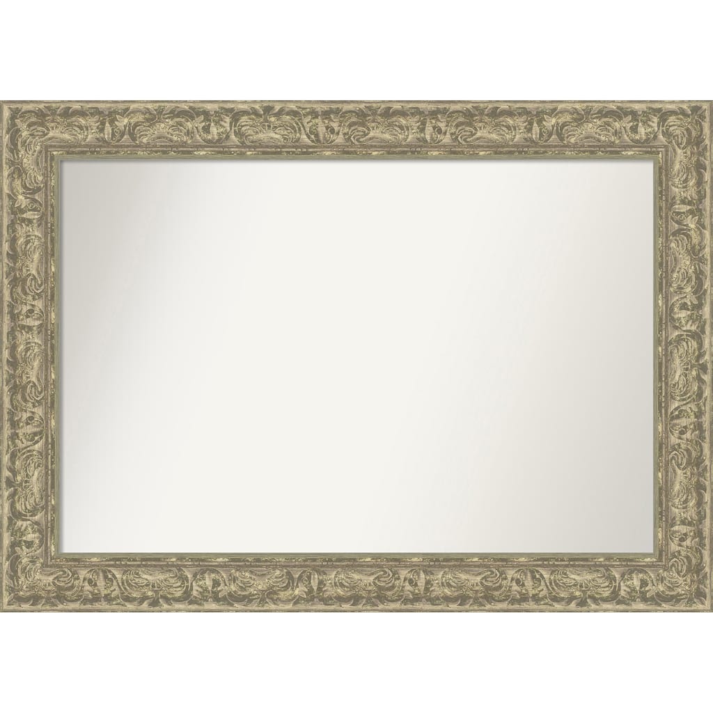Luxe Non-Beveled Framed Bathroom Vanity Wall Mirror