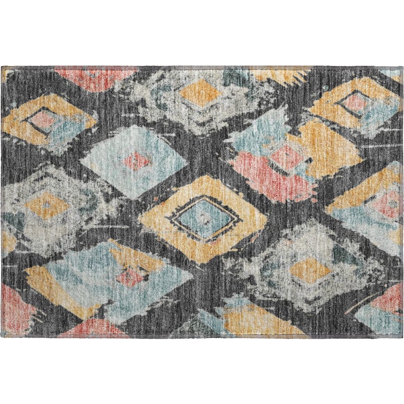 Premium Washable Super Soft Modern Diamonds Mayfield Rug