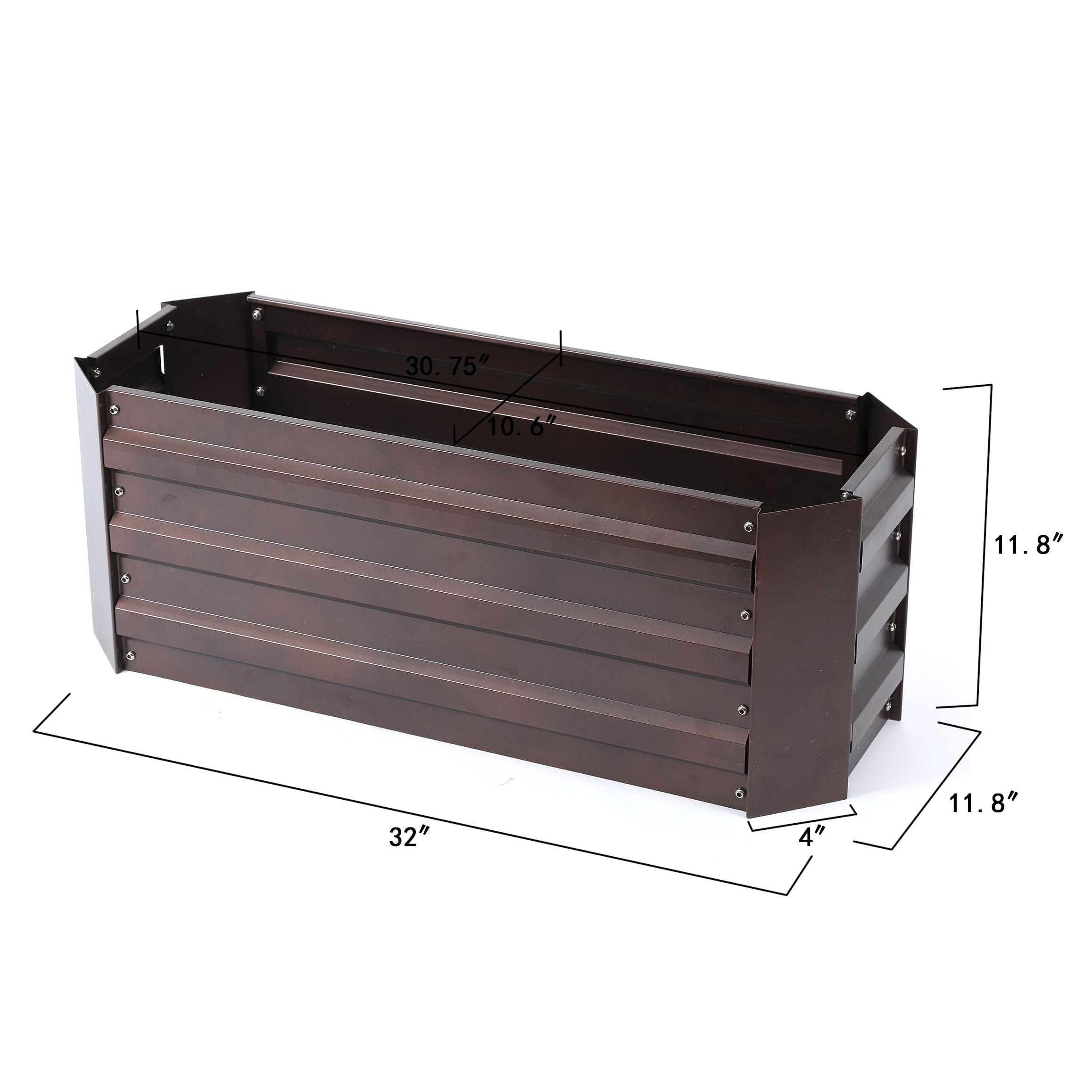 Brown-Metal-Rectangular-Garden
