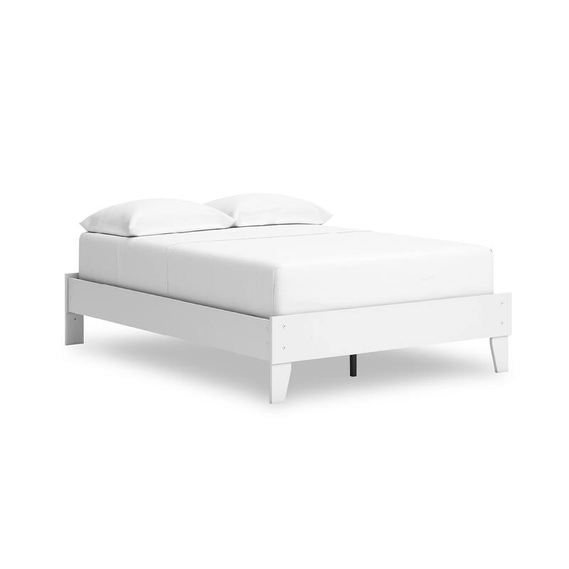 Signature Design by Ashley Hallityn White Full Platform Bed