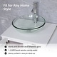 preview thumbnail 89 of 146, 72" Bathroom Vanity Set Glass Ceramic Vessel Sink Side Cabinet Combo