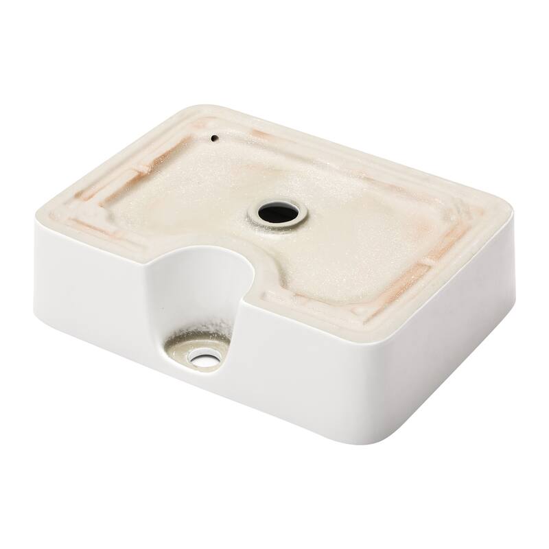 Ceramic Rectangular Sink for Bathroom