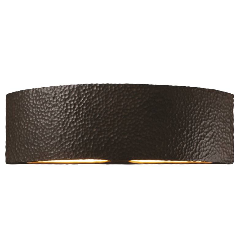 Justice Design Ambiance ADA Iron Arc Wall Sconce