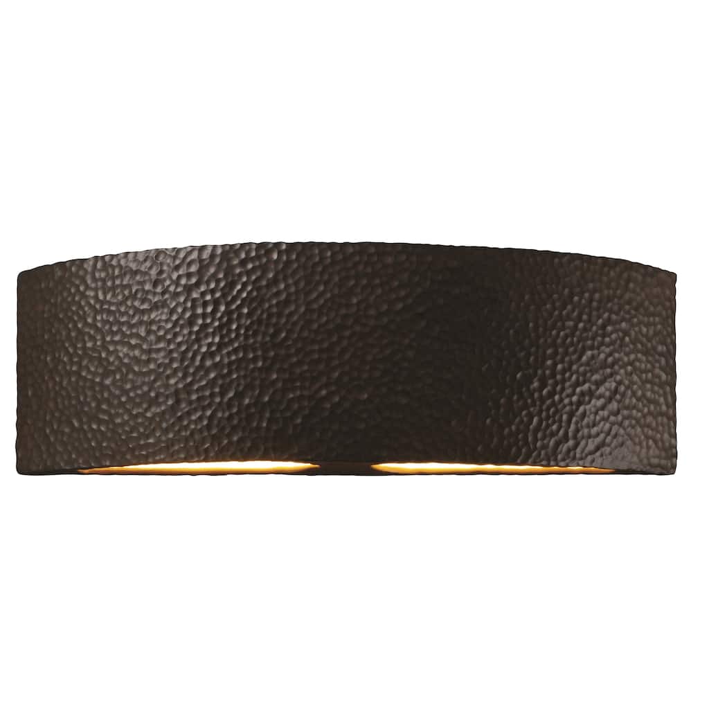Justice Design Ambiance ADA Iron Arc Wall Sconce