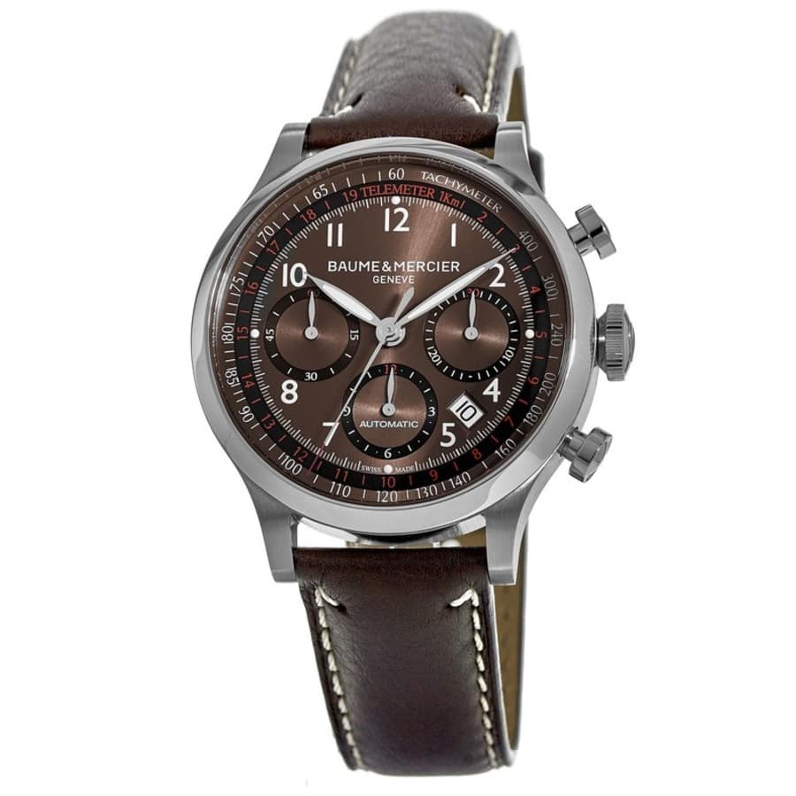Baume and Mercier Capeland Men's Watch - Brown Face, Brown Band