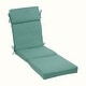 preview thumbnail 21 of 52, Arden Selections Oceantex Outdoor Chaise Lounge Cushion 72 x 21 21 W x 72 D in. - Seafoam Green