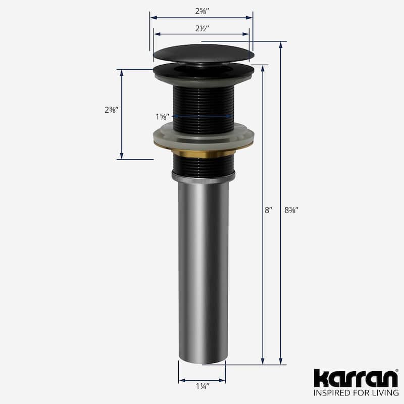 Karran PU25 Pop-Up Vanity Bowl Drain