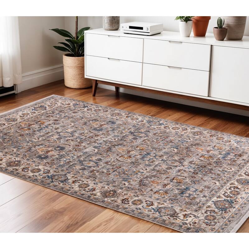 HomeRoots Oriental Traditional Rectangle Area Rug - 60.00 in. x 47.00 in.  x 0.24 in.