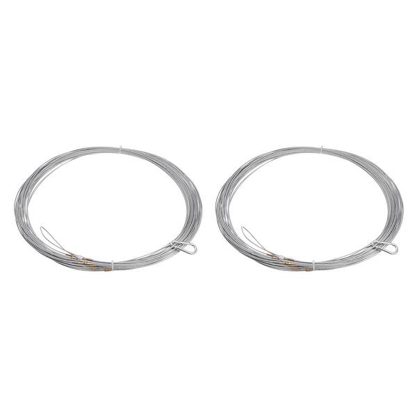 Small Measuring Rope 2pcs Deep Well Measuring Rope 30m Steel Wire Galvanized Silver Tone ...