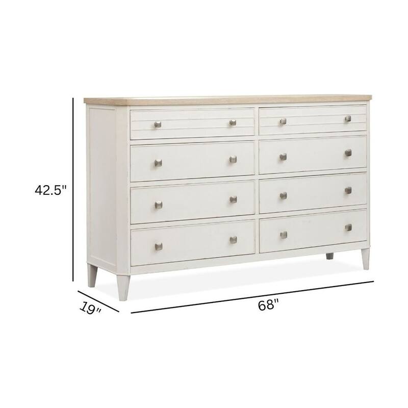 Salt Life Home Echo Isles Sea Pearl And Driftwood Double Drawer Dresser