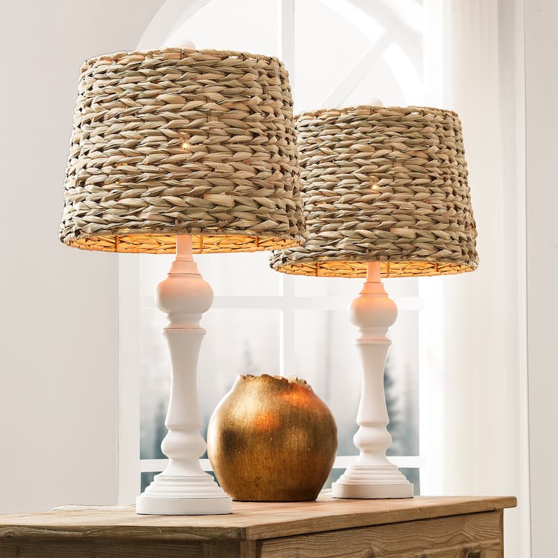26" Resin Table Lamp (Set of 2) - N/A - White