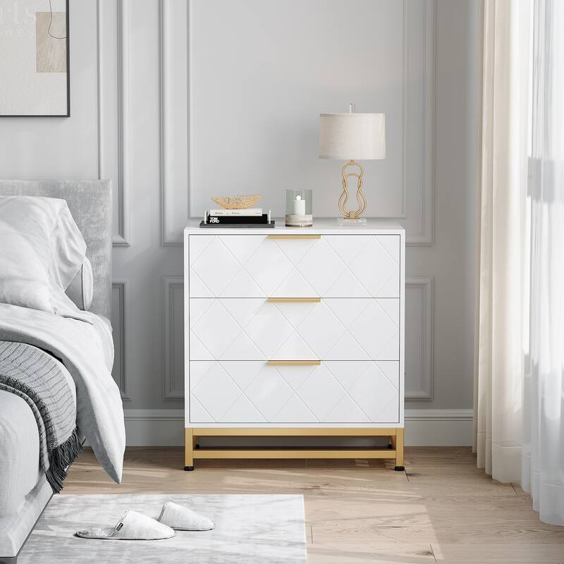 Nightstand with 3 Drawer