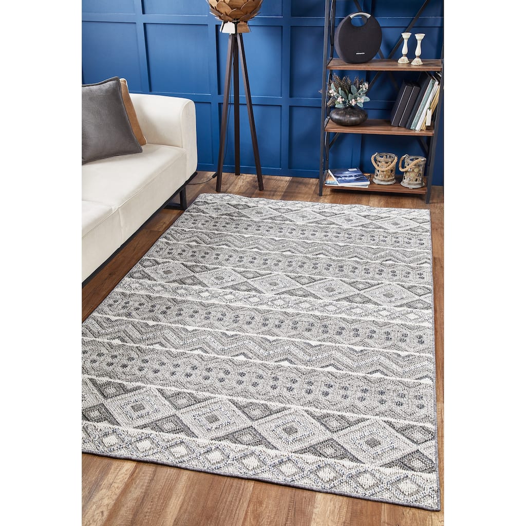 Domani Breeze Modern Geometric Outdoor Rug