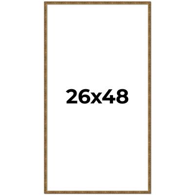 26x48 Frame Gold Picture Frame - Complete Modern Photo Frame Includes
