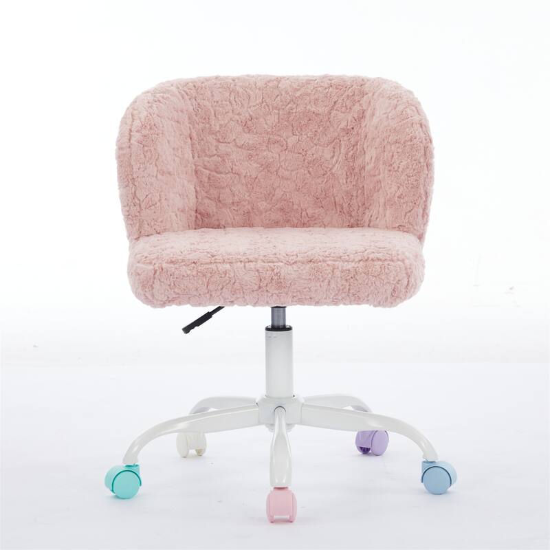 Adjustable Desk Chair Swivel Office Chair with Metal Base