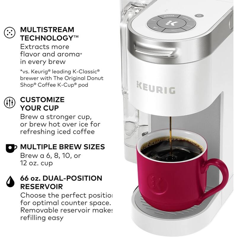 Keurig K-Supreme Single K-Cup Coffee Maker,Farmhouse White-Certified Refurbished