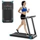 preview thumbnail 27 of 34, SurperFit Folding Electric Treadmill Compact Walking Running Machine - 44.5'' x 23'' x 37'' Blue