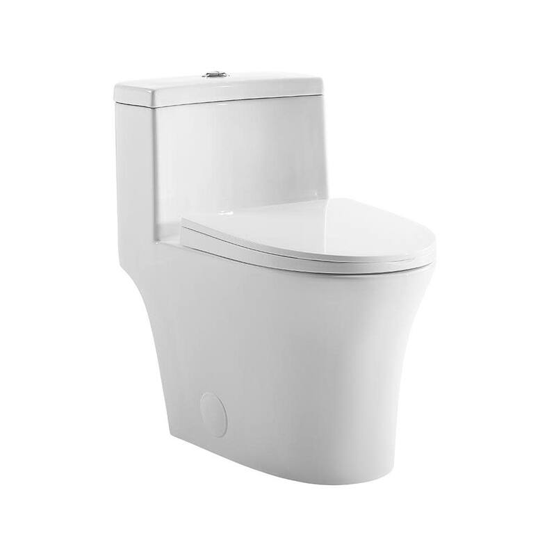 Swiss Madison SM-1T128 Bastille One-Piece 12" Rough-in 1.1/1.6 GPF - Glossy White