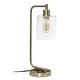 preview thumbnail 8 of 35, Lalia Home Modern Iron Desk Lamp with USB Port and Glass Shade - N/A Antique Brass
