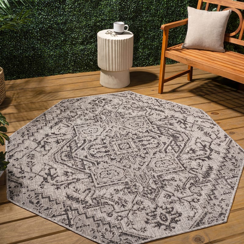 JONATHAN Y Charleston Medallion Indoor/Outdoor Area Rug