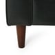 preview thumbnail 13 of 37, Malinta Contemporary Faux Leather Cushioned Club Chair by Christopher Knight Home